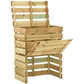 Laťkový zahradní kompostér 80x50x100 cm impregnované borovice (316062)