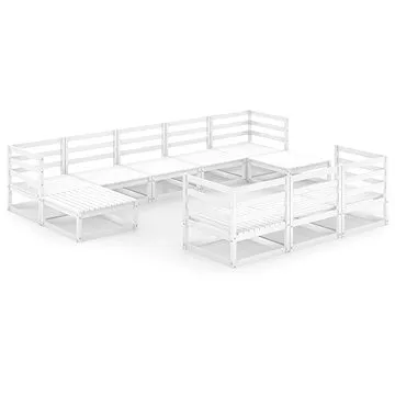 10dílná zahradní sedací souprava masivní borovice, 3076110 (3076110)