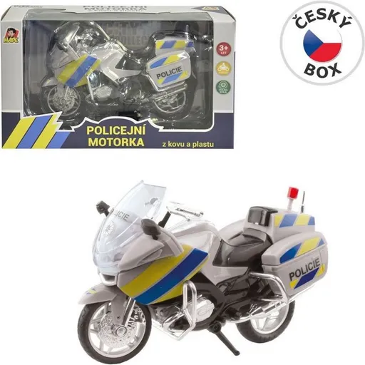 Motorka policejní kovová CZ 18 cm