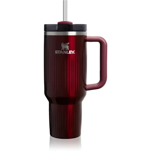 Stanley Quencher H2.O FlowState™ Fluted Tumbler nerezový tumbler s brčkem velký Garnet Shine 1180 ml