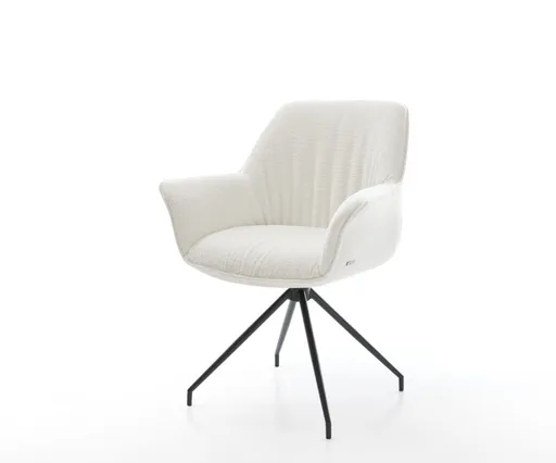 Jídelní židle Keila-Flex s područkami bouclé měkký béžová