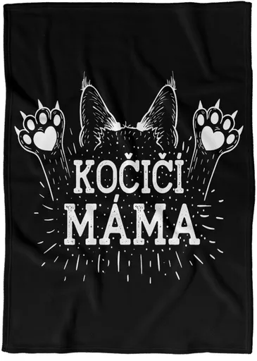 Deka Kočičí máma – tlapky (Podšití beránkem: NE)