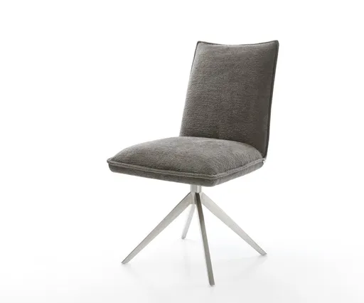 Jídelní židle Lelio-Flex bouclé měkký tmavě béžová křížová