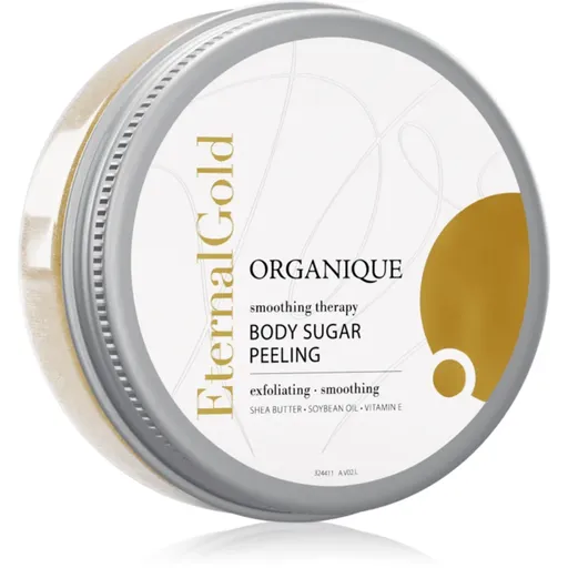 Organique Eternal Gold Smoothing Therapy zjemňující cukrový peeling se třpytkami 200 g