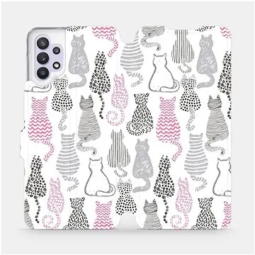 Flipové pouzdro na mobil Samsung Galaxy A32 5G - MX01S Kočičí zádíčka (5903516615506)