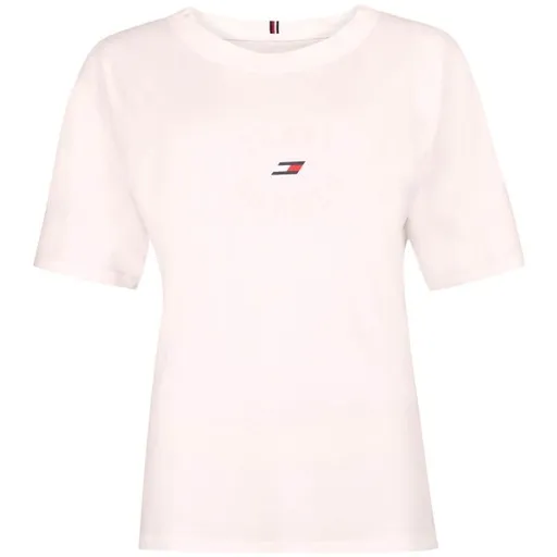 Tommy Hilfiger RELAXED TH GRAPHIC TEE Dámské tričko, bílá, velikost