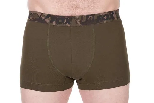 Fox Trenýrky Boxer Shorts Khaki/Black 2ks,Fox Trenýrky Boxer Shorts Khaki/Black 2ks