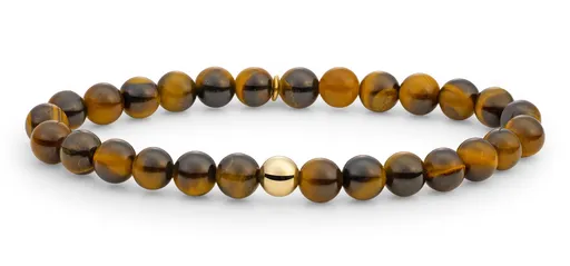 Sparkling Jewels Korálkový náramek s tygřím okem SBG-GEM09-ADD-6MM