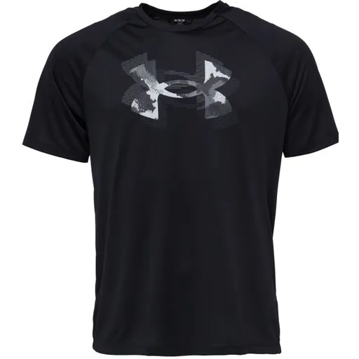 Under Armour TECH PRINT FILL Pánské tričko, černá, velikost