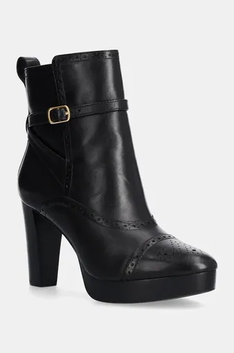 Kožené kotníkové boty Lauren Ralph Lauren Mckinsey