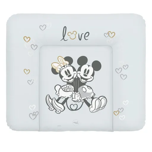 CEBA BABY Podložka přebalovací měkká na komodu (85x72) Disney Minnie & Mickey Grey