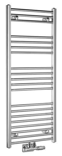 AQUALINE ALYA otopné těleso rovné 500x1188, středové připojení, chrom LLS302