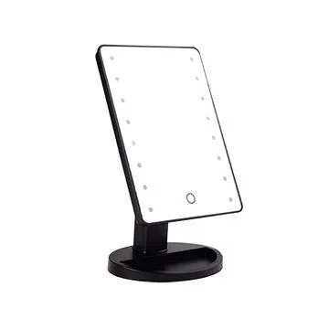 Kosmetické make-up zrcátko s led osvětlením černé (8595654700595)