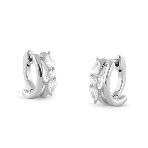 Guess Stříbrné náušnice se zirkony Nuances JSBE04520JWRHT/U