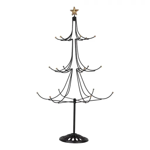 Černá antik kovová dekorace stromek Christmas Tree - Ø 41*71 cm Clayre & Eef