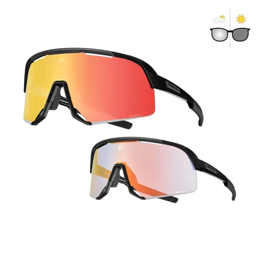 Fotochromatické sluneční brýle Altalist Kisou PXC černá s červenými skly