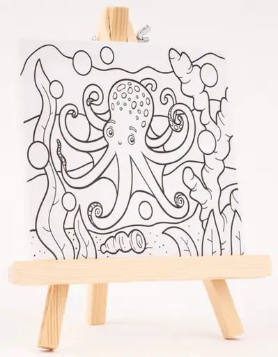 Plátno s předlohou - Chobotnice