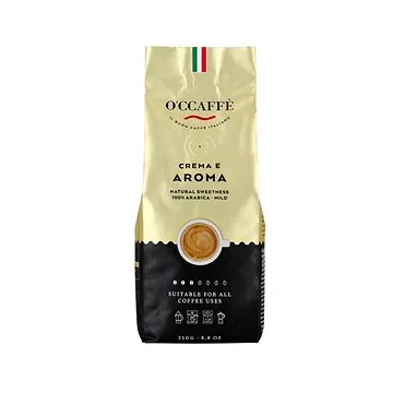 O'Ccaffé Crema e Aroma 100% AR, zrnková, 250g (0023)