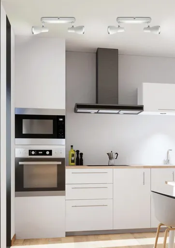 Nástěnná stropní lampa bílá 2x40W Picardo