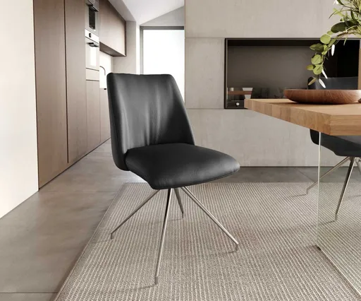 Otočná židle Elso-Flex křížová podnož zúžená nerezová ocel