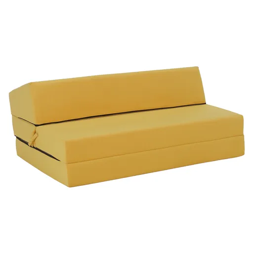 Skládací křeslo/matrace VEDIS, žlutá