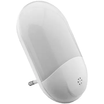 Entac Noční světlo se soumrakovým senzorem 0,7W bílý ovál, teplá (ENL-0.7W-DS)