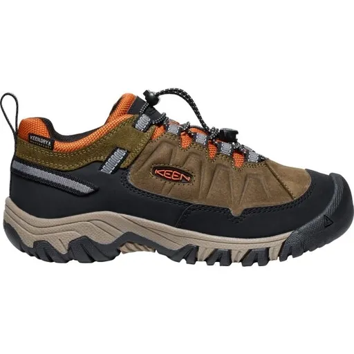 Keen TARGHEE IV LOW WP Dětská treková obuv, khaki, velikost 39