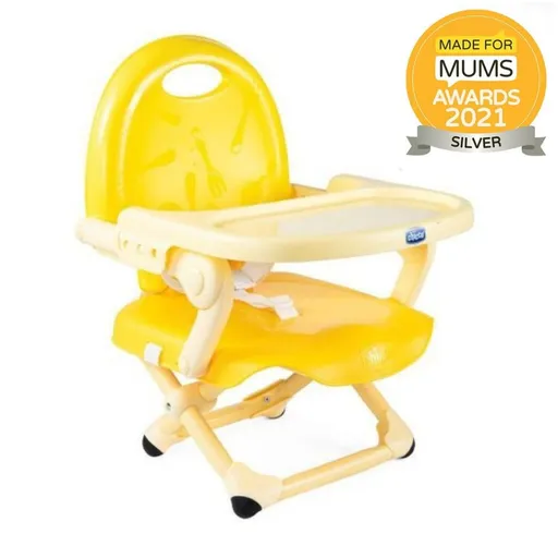 CHICCO Jídelní židlička na židli přenosná Pocket - Saffron