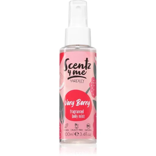 Yardley Scentz 4 Me Very Berry tělová mlha pro ženy 100 ml