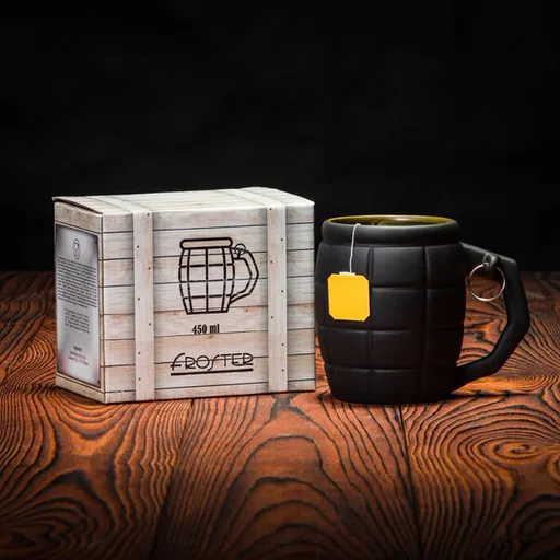 Hrnek granát 450 ml - černý