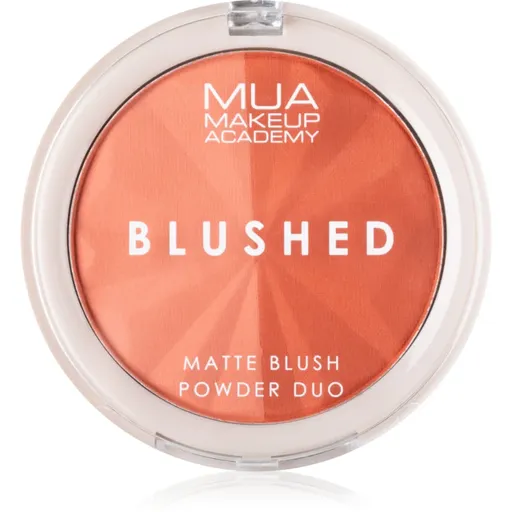 MUA Makeup Academy Blushed Powder Blusher pudrová tvářenka odstín Peach Fizz 5 g