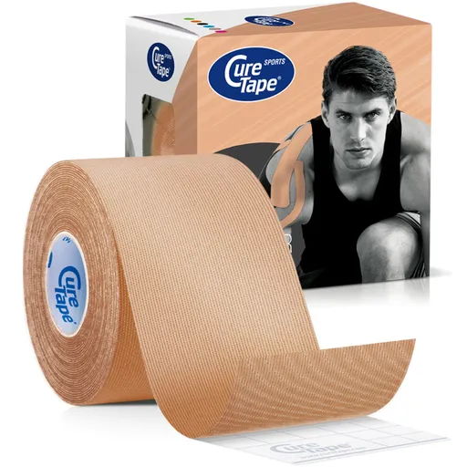 CureTape Kineziologický tejp Sports Beige 5 cm x 5 m