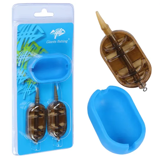 Giants fishing sada krmítek s formičkou method feeder gaube - 50+60 g