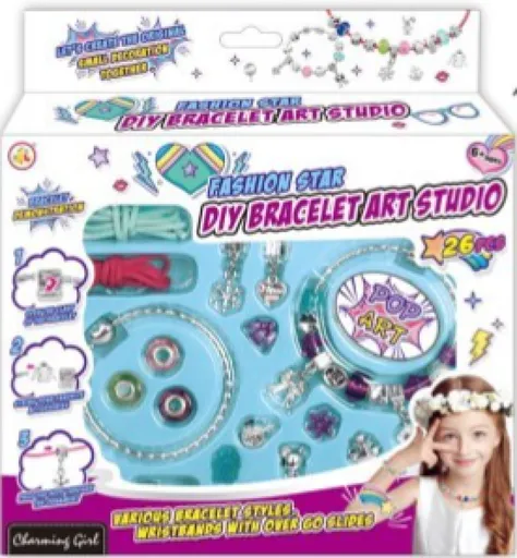 Sada na tvorbu náramků Art Studio 6 ks