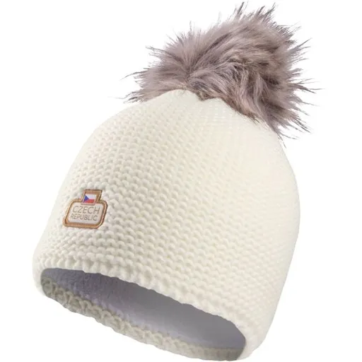 FLLÖS FANLINE HAT CZECH 8 Zimní čepice, bílá, velikost