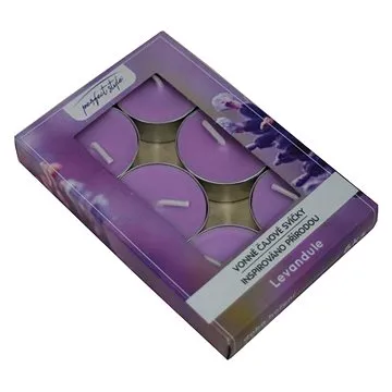 Svíčky vonné čajové 6 ks Levandule (8900301)