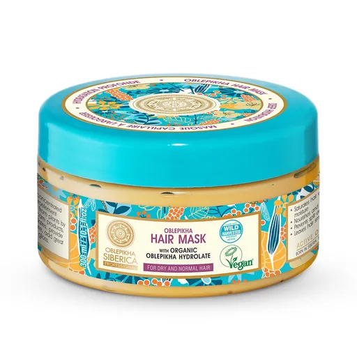 Natura Siberica Rakytníková hydratační maska pro normální a suché vlasy Oblepikha (Hair Mask) 300 ml