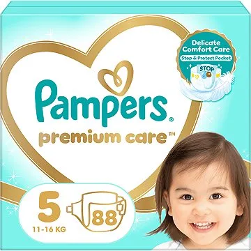 PAMPERS Premium Care Junior vel. 5 (88 ks) (4015400541813)