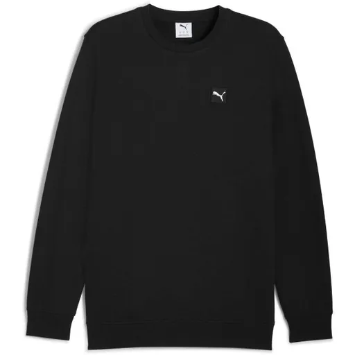 Puma ESSENTIALS ELEVATED CREW FL Pánská mikina, černá, velikost