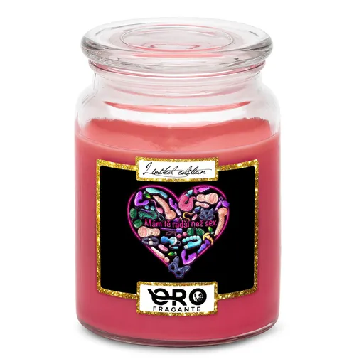 Svíčka Raději než sex (Vůně svíčky: Višně v čokoládě)