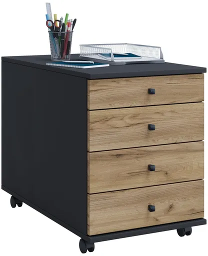 VCM Mobilní zásuvkový kontejner Lona Maxi, Antracit