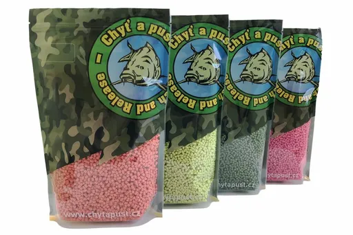 Chyť a pusť Pelety Mini signal PVA FLUO 3mm 900g,Chyť a pusť Pelety Mini signal PVA FLUO 3mm 900g