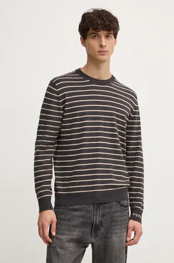 Svetr z vlněné směsi Pepe Jeans NEW ANDRE STRIPES