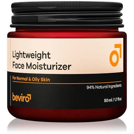 Beviro Lightweight Face Moisturizer hydratační krém pro muže 50 ml