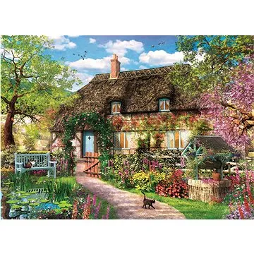 Clementoni Puzzle Domek s předzahrádkou 1000 dílků (8005125395200)