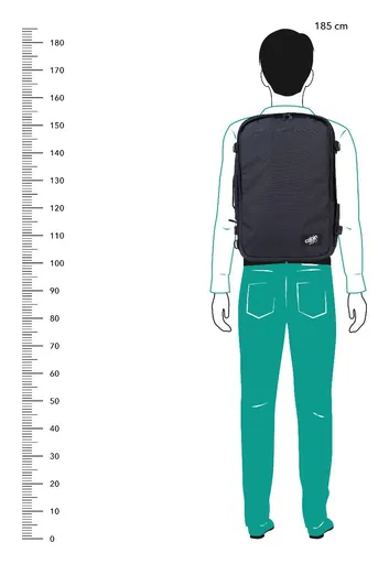 Batoh do letadla 55x40x20 CabinZero Classic Pro 42L Absolute Black