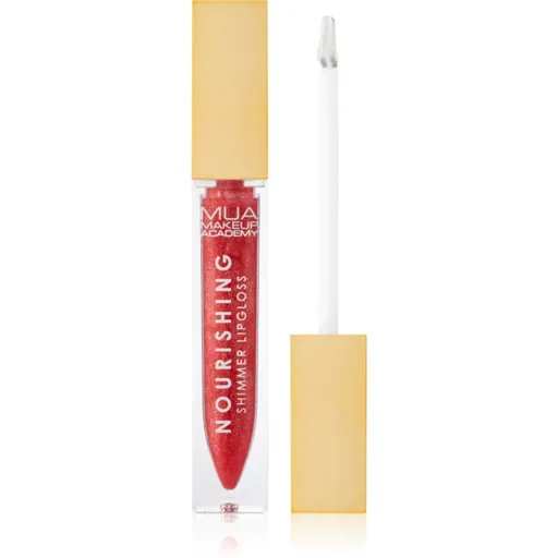 MUA Makeup Academy Virtual Glow vyživující lesk na rty pro třpytivý lesk odstín Metaversal Coral 6.5 ml