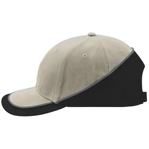 Myrtle Beach (Daiber) Dvoubarevná kšiltovka MB6506 - Béžová / černá / tmavě šedá | uni