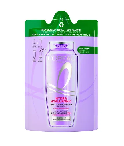 Loréal Paris Elseve Hyaluron Plump šampon náhradní náplň 250 ml