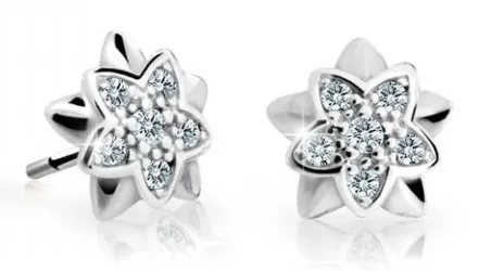 Cutie Jewellery Dětské náušnice z bílého zlata C2210-30-X-2 bílá